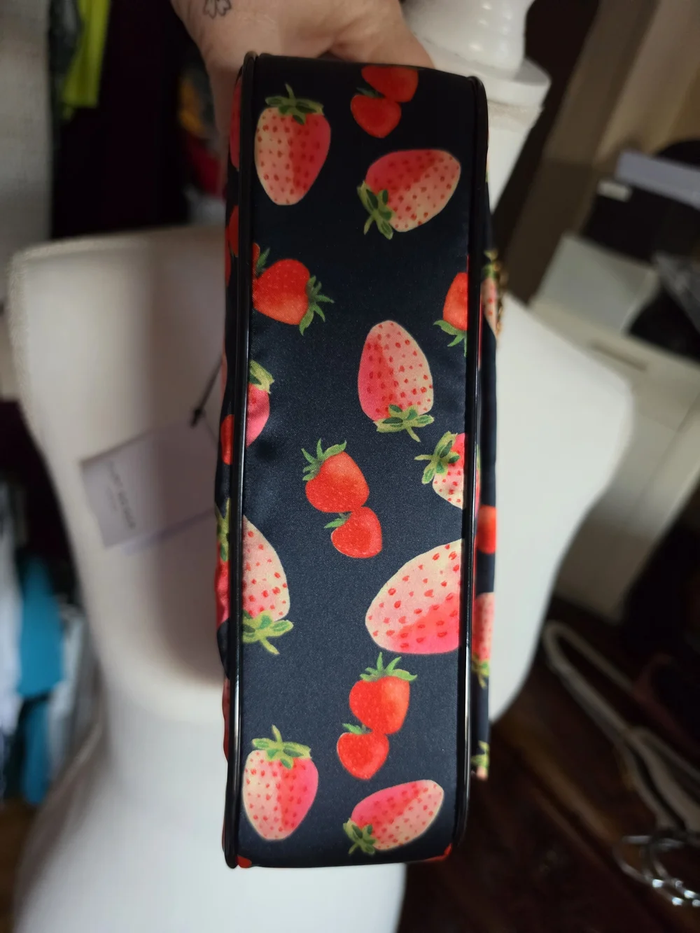 Kurt Geiger London Navy Strawberry Print Crossbody Bag To Handbag